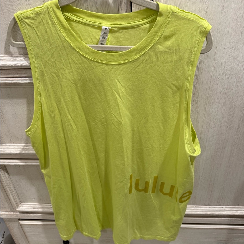 lululemon athletica Women's Neon Yellow Muscle Tank